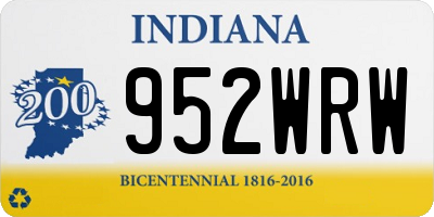 IN license plate 952WRW