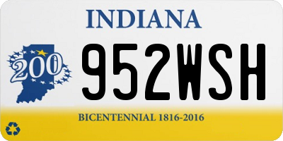 IN license plate 952WSH