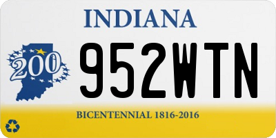 IN license plate 952WTN