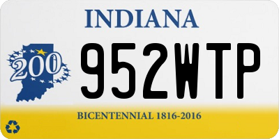 IN license plate 952WTP