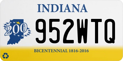 IN license plate 952WTQ