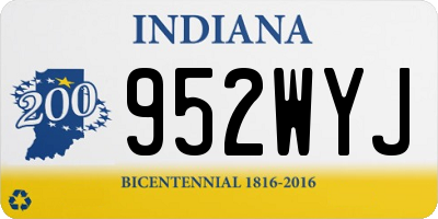 IN license plate 952WYJ