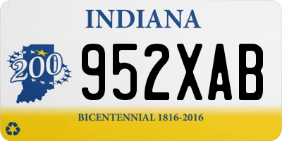 IN license plate 952XAB