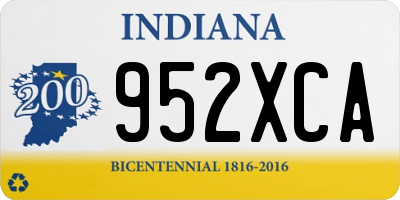 IN license plate 952XCA
