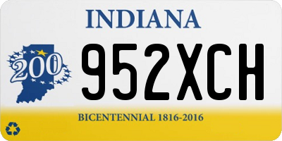 IN license plate 952XCH