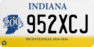 IN license plate 952XCJ