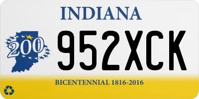 IN license plate 952XCK