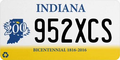 IN license plate 952XCS