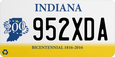 IN license plate 952XDA