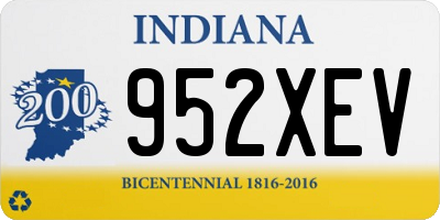 IN license plate 952XEV