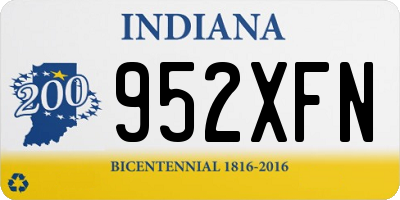 IN license plate 952XFN