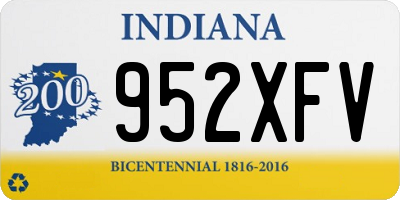 IN license plate 952XFV