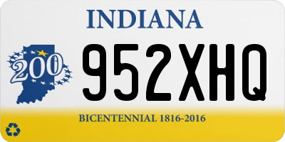 IN license plate 952XHQ