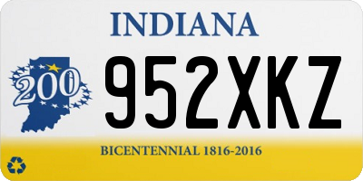 IN license plate 952XKZ