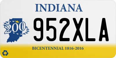 IN license plate 952XLA