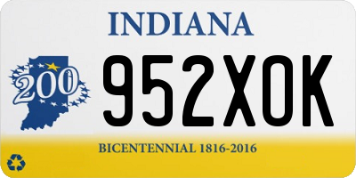IN license plate 952XOK