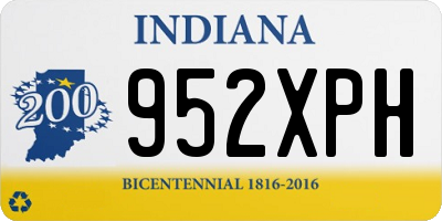 IN license plate 952XPH