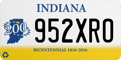 IN license plate 952XRO