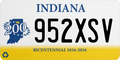 IN license plate 952XSV