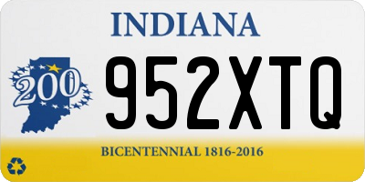 IN license plate 952XTQ