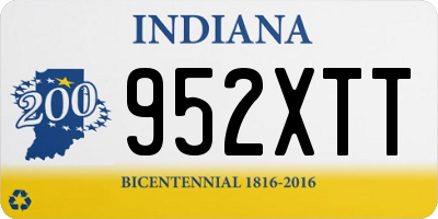 IN license plate 952XTT