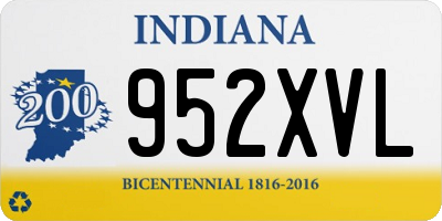 IN license plate 952XVL