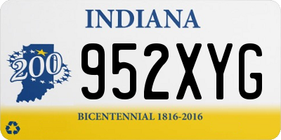 IN license plate 952XYG