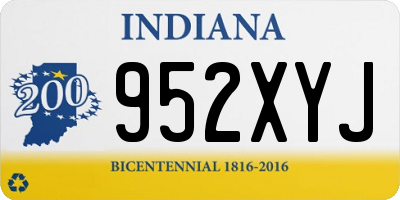 IN license plate 952XYJ