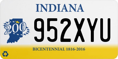 IN license plate 952XYU