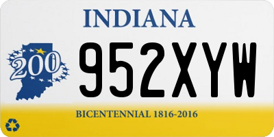 IN license plate 952XYW