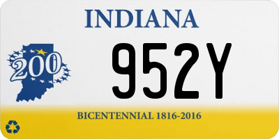 IN license plate 952Y