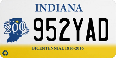 IN license plate 952YAD