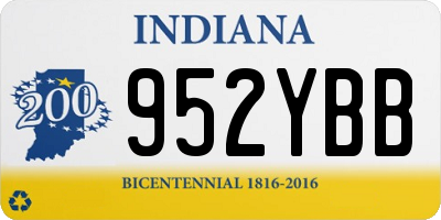 IN license plate 952YBB