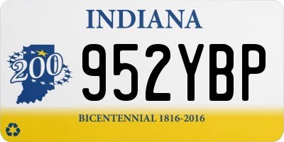 IN license plate 952YBP