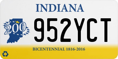 IN license plate 952YCT