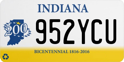 IN license plate 952YCU