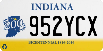 IN license plate 952YCX