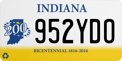IN license plate 952YDO