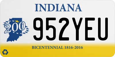 IN license plate 952YEU