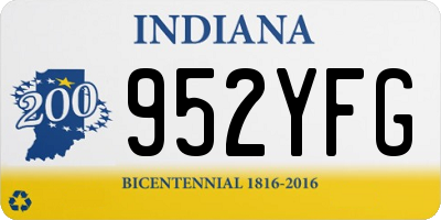 IN license plate 952YFG