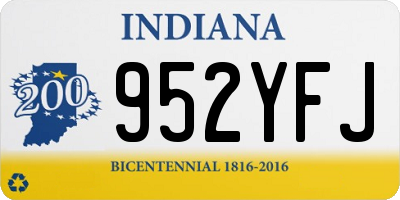 IN license plate 952YFJ