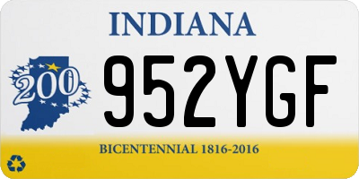 IN license plate 952YGF