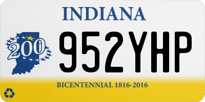 IN license plate 952YHP