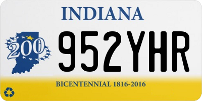 IN license plate 952YHR