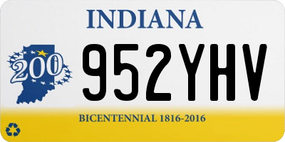 IN license plate 952YHV