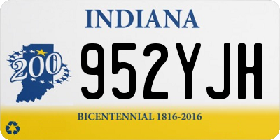 IN license plate 952YJH