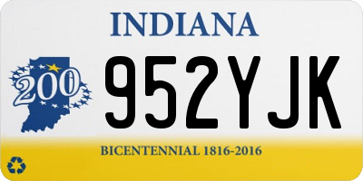 IN license plate 952YJK