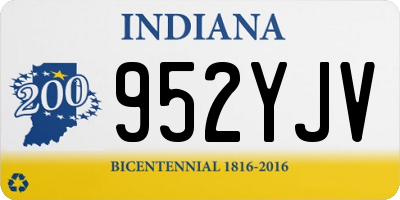 IN license plate 952YJV