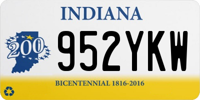 IN license plate 952YKW