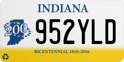IN license plate 952YLD